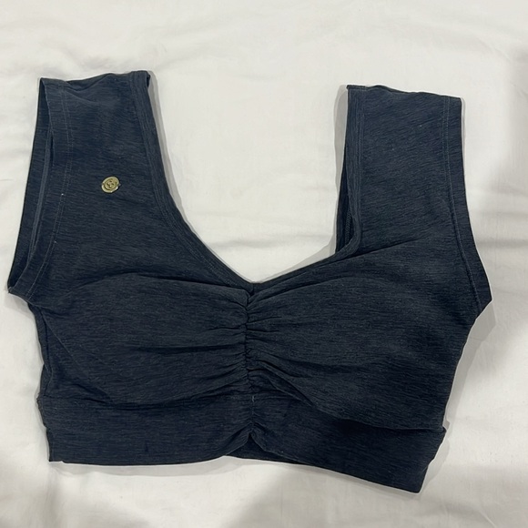 Nori V-elvet SET Legging Pocket & Top  (Ocean Black) - Picture 3 of 4